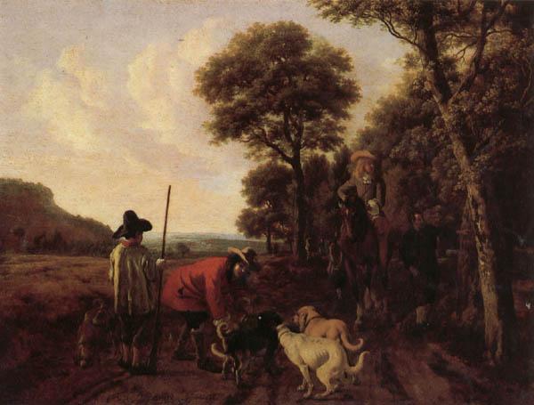 Ludolf de Jongh Hunters and Dogs Germany oil painting art